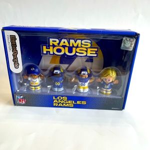 Fisher Price Little People NFL Collectors Los Angeles Rams 4 Pack New in‎ Box
